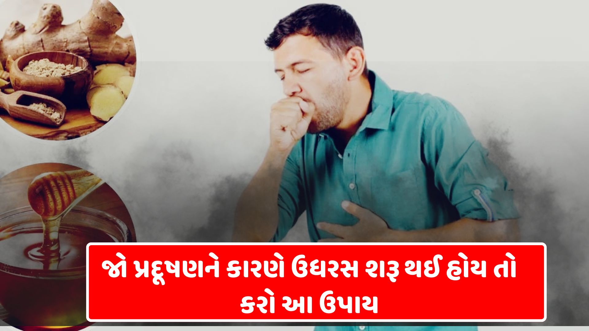 Health Tips : શું તમે વાયુ પ્રદૂષણને કારણે ઉધરસથી પરેશાન છો? આ ઘરેલું ઉપાયોનો ઉપયોગ કરો